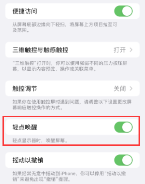 德保苹果授权维修站分享iPhone轻点无法唤醒怎么办 