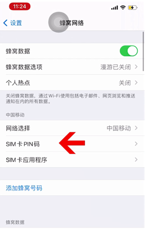 德保苹果14维修网分享如何给iPhone14的SIM卡设置密码 