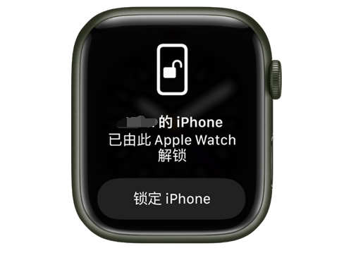 德保苹果手机维修分享用 AppleWatch 解锁配备面容 ID 的 iPhone方法 