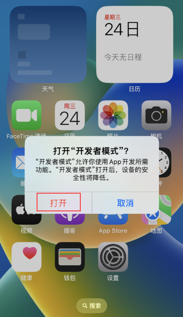 德保苹果手机维修分享如何打开开发者模式 