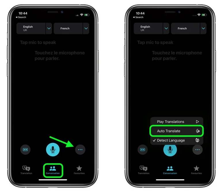 德保苹果手机维修分享iOS 15 “翻译” App 新改进 